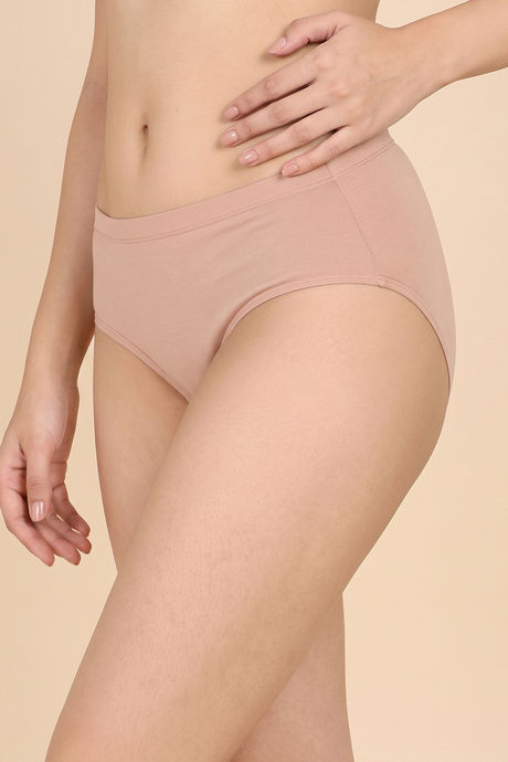 Zivame Full Coverage Medium Rise Hipster Panty (Pack of 3) - Roebuck — image 3